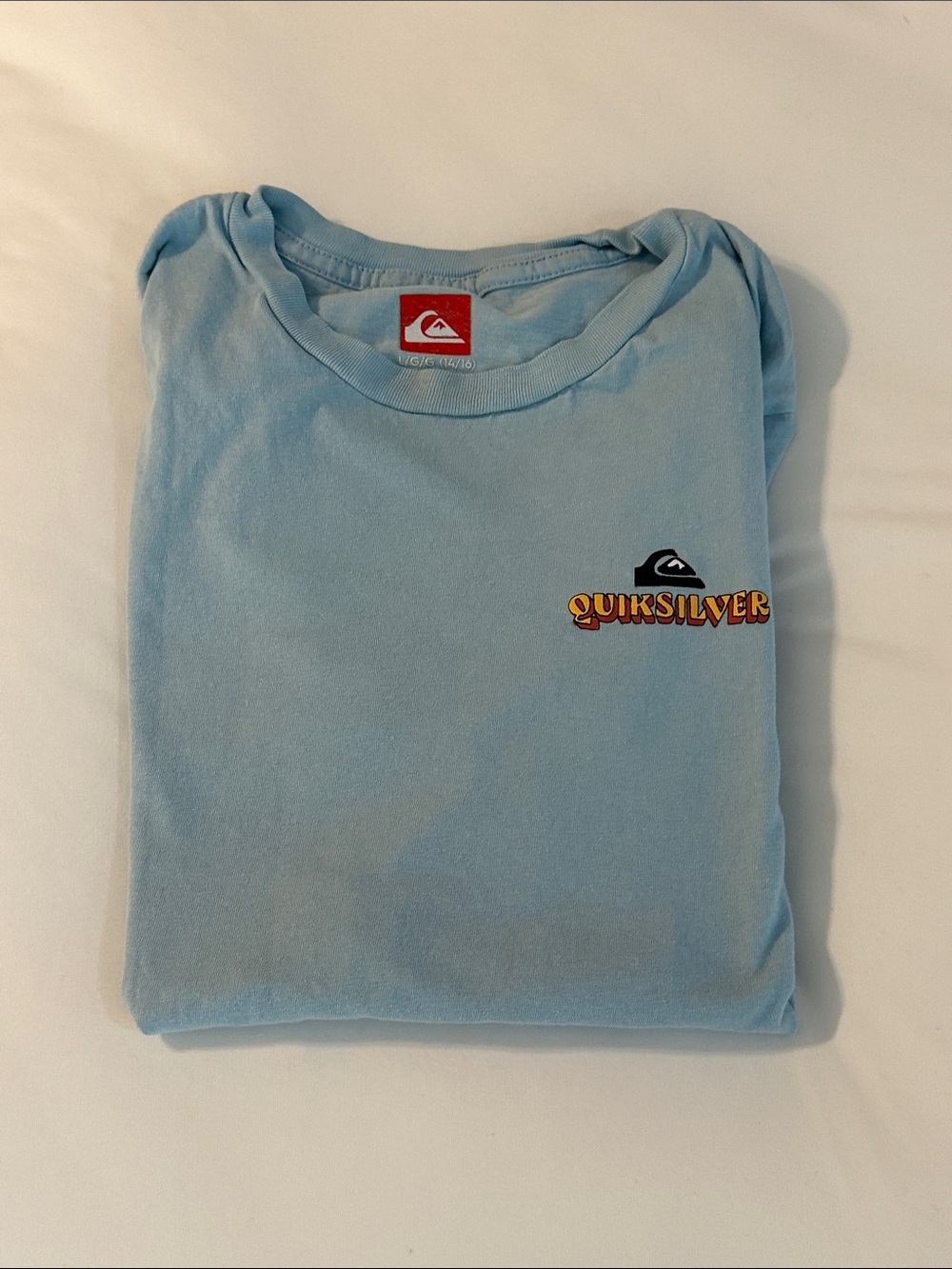 Quiksilver Sky Blue Tee with Small Chest Logo